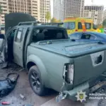 Автомобіль у Києві вибухнув через детонацію невідомого пристрою – поліція