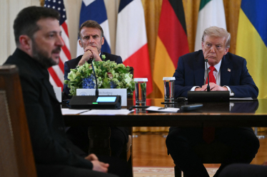 Володимир Зеленський Емманюель Макрон Дональд Трамп /Getty Images