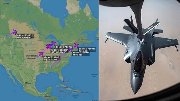 Таємничий флот танкерів ВПС США, що перетинає Атлантику, викликає відлуння від удару по Ірану напередодні секретної військової зустрічі