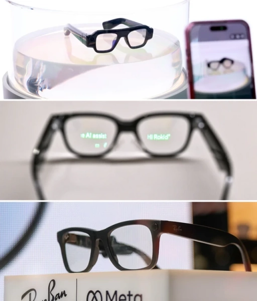 Окуляри Meta Ray-Ban з елементами штучного інтелекту, представлені на технологічній виставці
