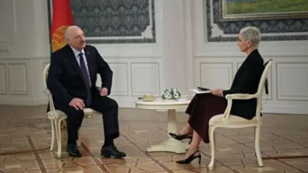 Олександр Лукашенко під час інтерв'ю Al Arabiya