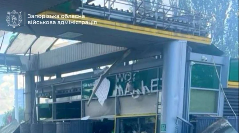 Російські сили знищили автозаправну станцію в Запоріжжі