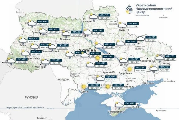 Погода в Україні 19 червня / © Укргідрометцентр