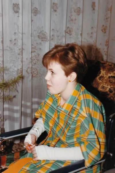 11-річна Ніна Блом в інвалідному візку, 1982 рік.