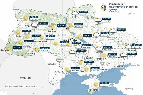 Погода в Україні 29 липня / © Укргідрометцентр