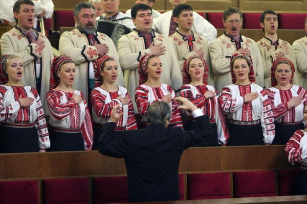 Хор Г.Г. Верьовки досить часто виконує «Молитву…» під час урочистих і святкових подій. Фото/Г.І. Салай. ЦДАЕА. ЦФ Т-009840.