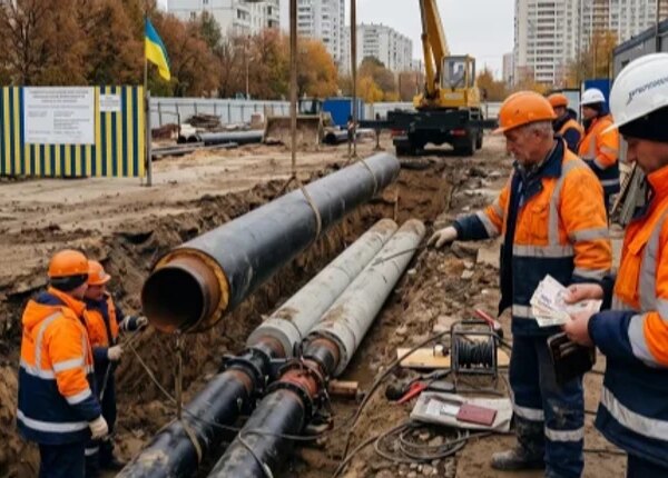 Ексклюзивні новини України 32 Нову тепломережу споруджують на масивах Голосіївського району Києва.