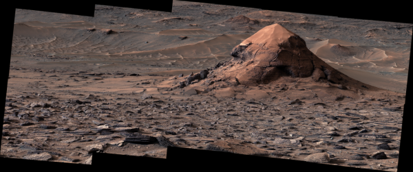 Curiosity виявив на Марсі велике поле, заповнене багатокутниками, що нагадують бджолині стільники. 4