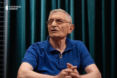 Директор Інституту соціології Національної академії наук України Євген Головаха під час інтервʼю Суспільному, Київ, 20 жовтня 2025 року