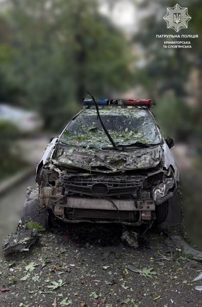 Російський FPV-дрон атакував патрульну групу в Краматорську, постраждав один правоохоронець