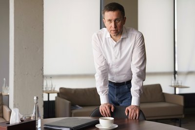 Очільник Нафтогазу Сергій Корецький у своєму офісі в Києві, 20 вересня 2025 року