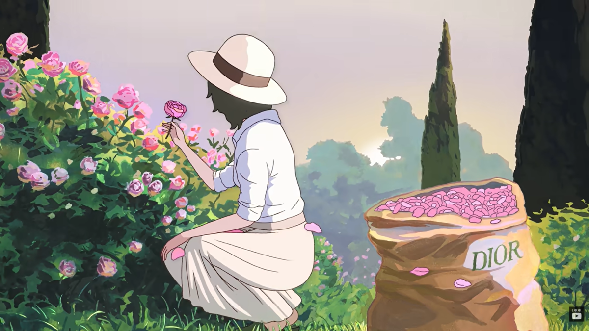 "Miss Dior": анімований фільм, виготовлений за допомогою виняткової японської техніки акварелі0