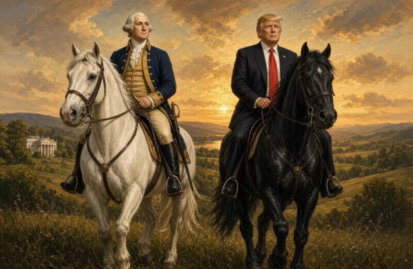 Трамп розмістив свої "фотографії" з першим американським президентом 4