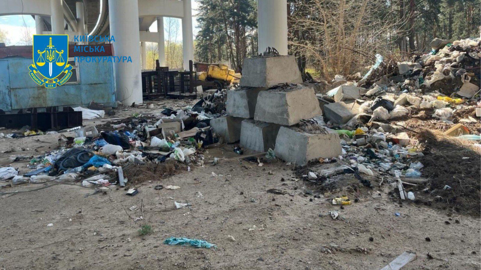 Будівельну компанію мосту через Дніпро зобов'язали вивезти відходи з Труханового острова 10