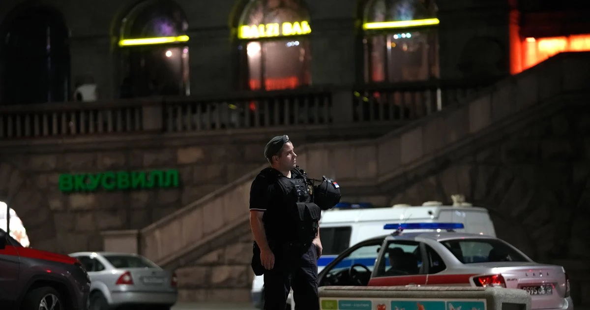 Місце вибуху в ресторані у Москві Місце вибуху в ресторані у Москві