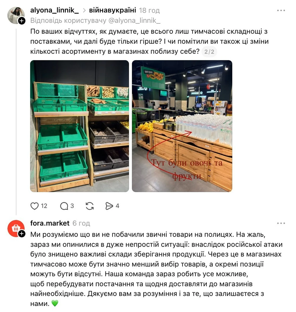 Російські війська атакували склади "Фори", що призведе до скорочення асортименту в магазинах. 4