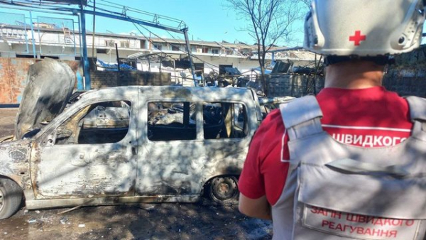 Управління цивільного захисту сприяло усуненню наслідків нападу дронів РФ у Запоріжжі