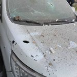Автомобіль Червоного Хреста постраждав від російських обстрілів. 16