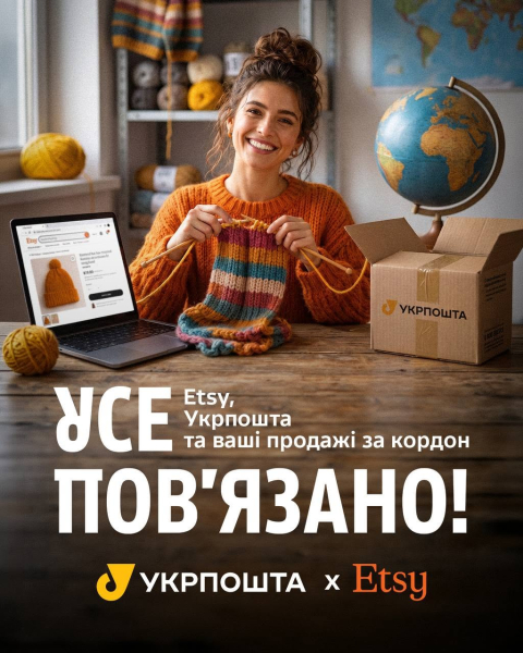 Укрпошта" інтегрувалася з платформою Etsy 2