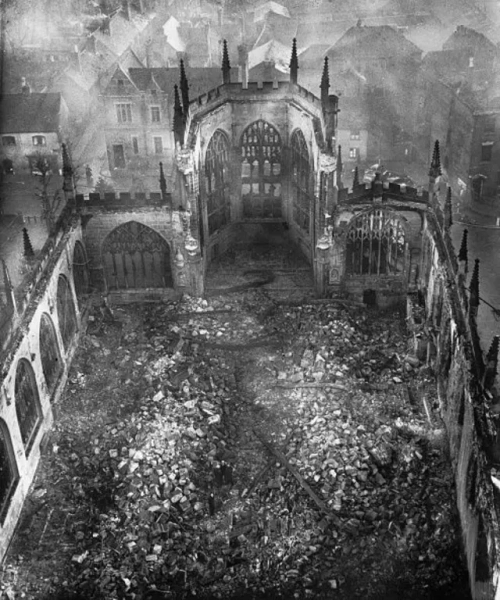 Руїни собору у Ковентрі, листопад 1940