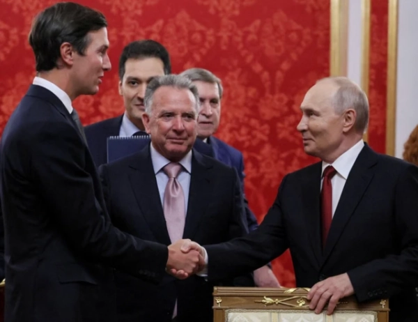 5 вересня Стів Віткофф і Джаред Кушнер зустрліися з Володимиром Путіним в Кремлі